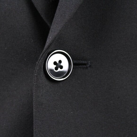 40L Van Heusen 2pc Suit Blazer Jacket Pant Size 33Wx33L Black E03305 - Picture 5 of 12